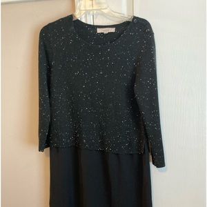 Super cute 3/4 sleeve black dress